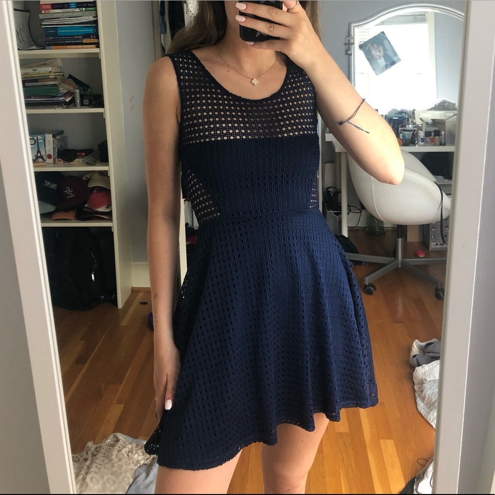 Navy Bloomingdales dress (WORN ONCE)